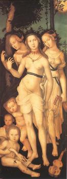Hans Baldung Grien : Three Ages of Man and Three Graces II